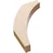 Ekena Millwork 3-inch W x 18-inch D x 24-inch H Thorton Rough Cedar Woodgrain TimberThane Knee Brace, Primed BRCUR03X18X24THRRCPR - alternate 5